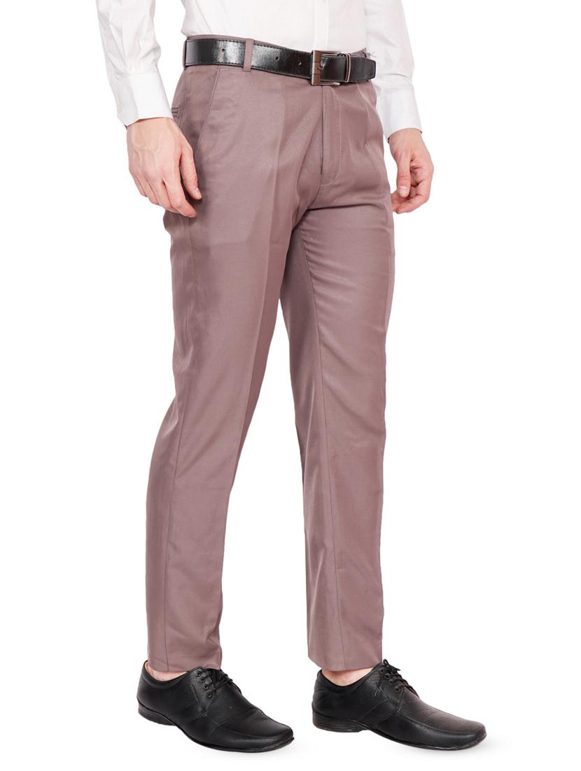 black and brown combo flat front formal trousers - 16620321 - Zoom Image - 3
