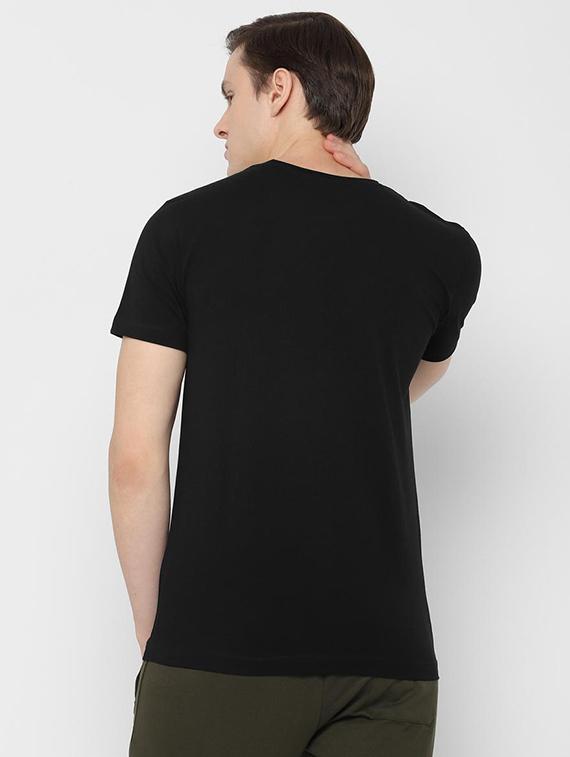 black solid pocket t-shirt - 16620750 - Zoom Image - 3