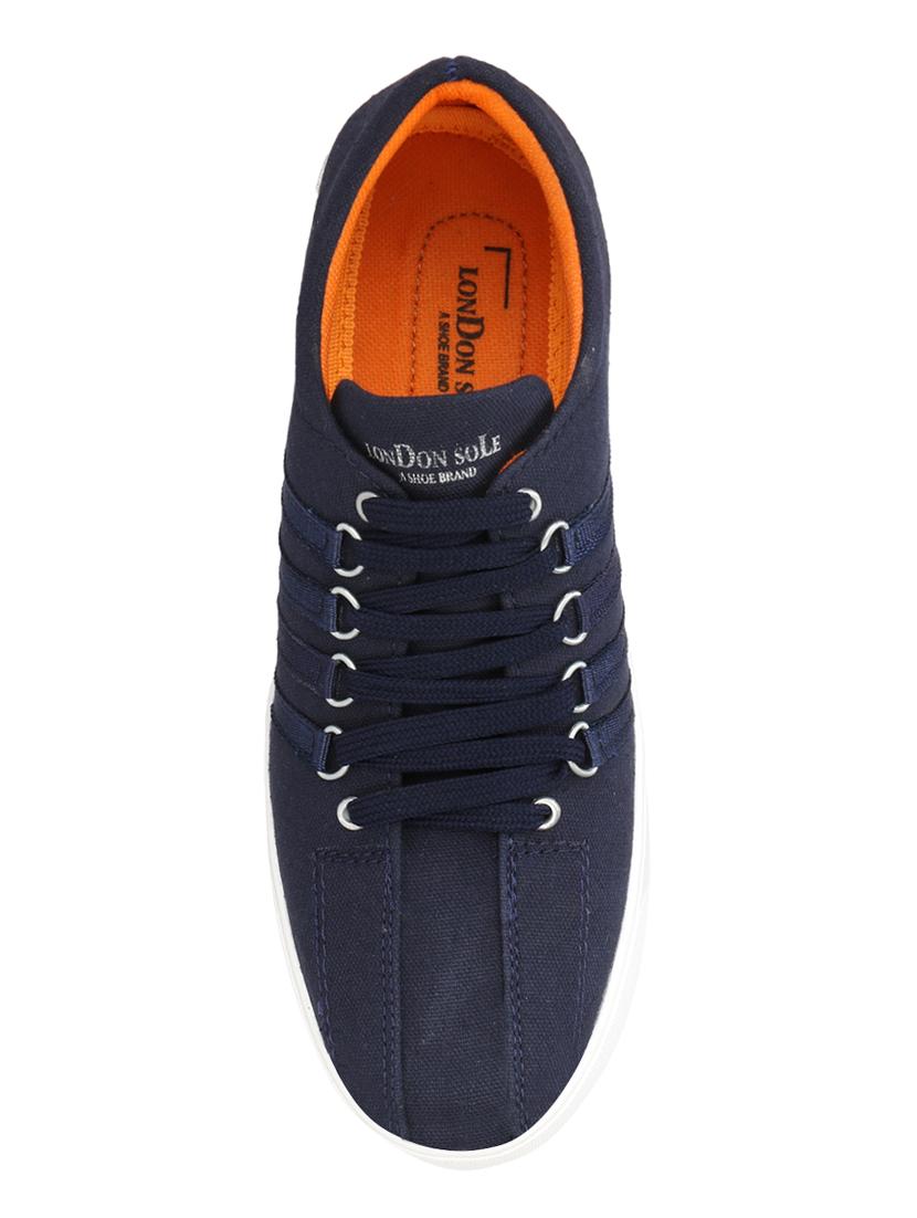 blue canvas lace up sneakers - 16622414 - Zoom Image - 3