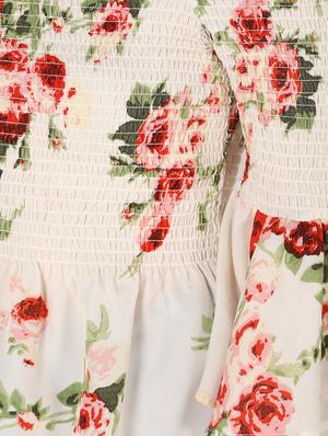 off shoulder asymmetric bell sleeved top - 16627355 - Standard Image - 6