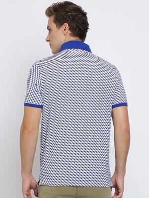 blue printed polo t-shirt - 16629764 - Standard Image - 3