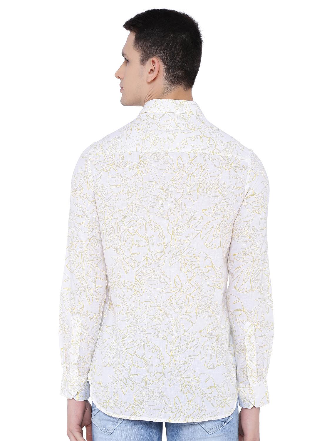 white printed casual shirt - 16629892 - Zoom Image - 3