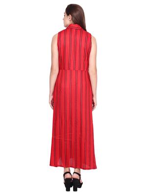 button up striped maxi dress - 16629909 - Standard Image - 3