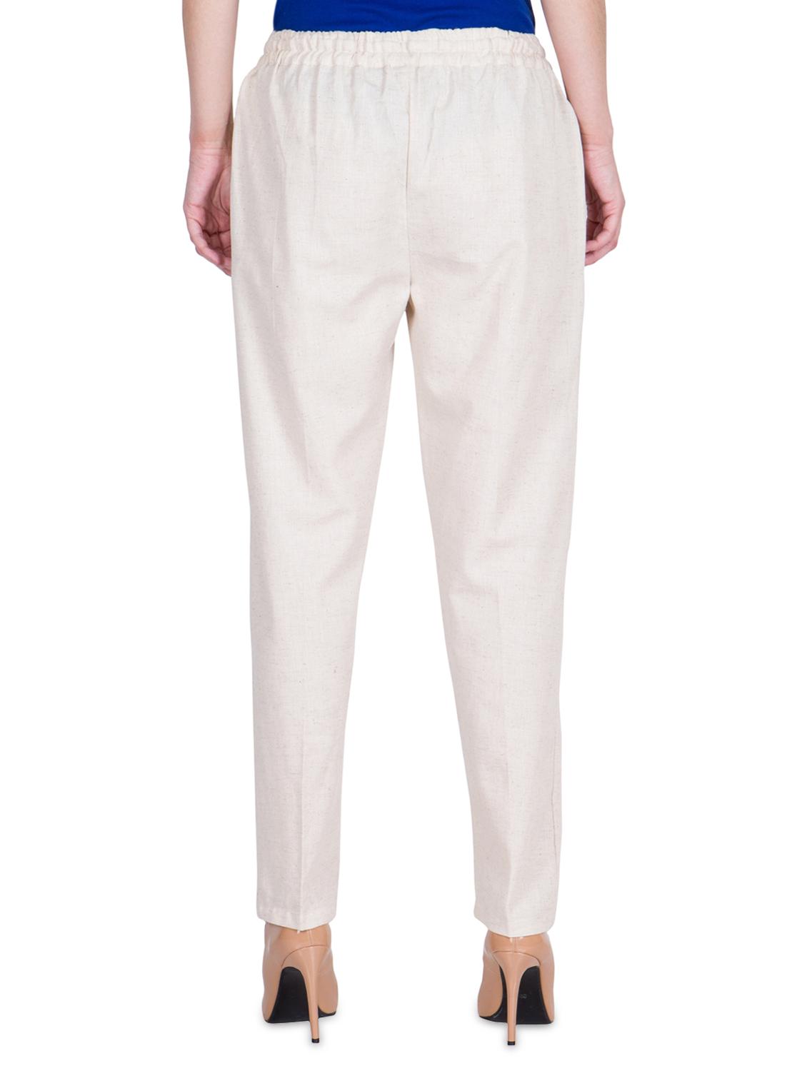 drawstring waist solid trouser - 16629938 - Zoom Image - 3