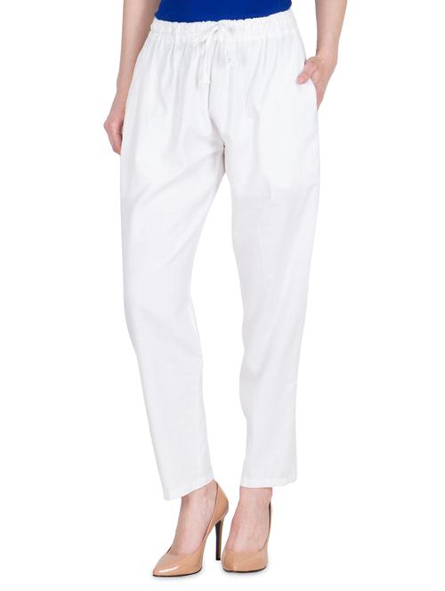 drawstring waist straight palazzo - 16629943 - Standard Image - 1