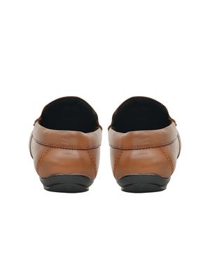 tan leather slip on loafers - 16630218 - Standard Image - 3