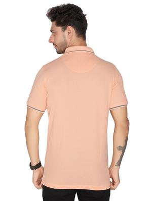 peach solid t-shirt - 16631103 - Standard Image - 3