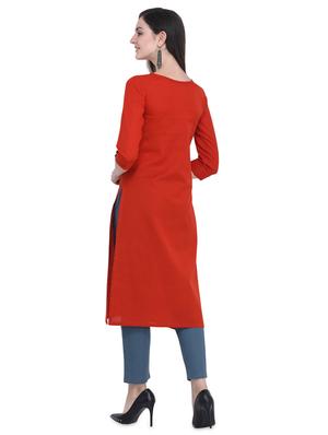 pintucks straight kurta - 16631264 - Standard Image - 3