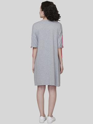 drop shoulder pocket patch shift dress - 16631884 - Standard Image - 3