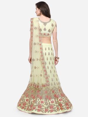 embroidered a-line lehenga - 16632191 - Standard Image - 3