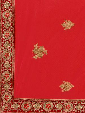 embroidered a-line lehenga - 16632200 - Standard Image - 6