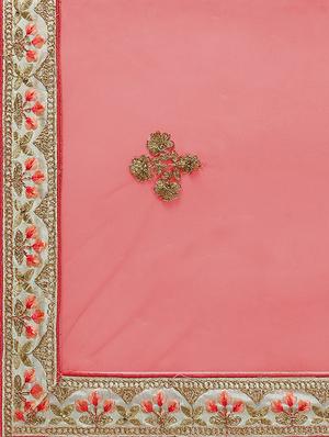 embroidered a-line lehenga - 16632212 - Standard Image - 6
