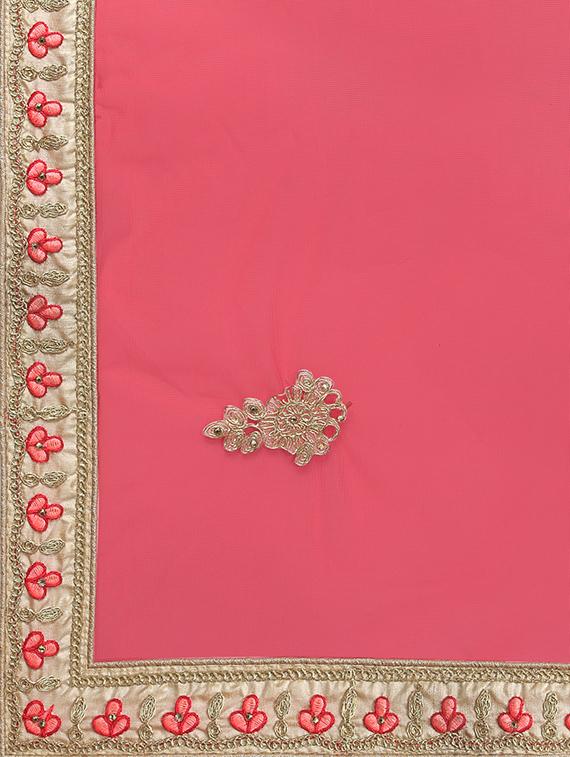 embroidered a-line lehenga - 16632233 - Zoom Image - 6