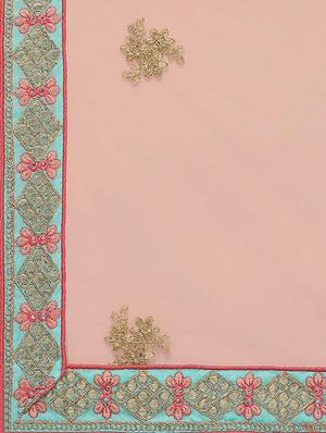 embroidered a-line lehenga - 16632259 - Standard Image - 6