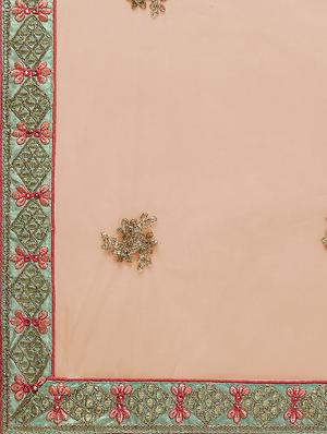 embroidered a-line lehenga - 16632262 - Standard Image - 6