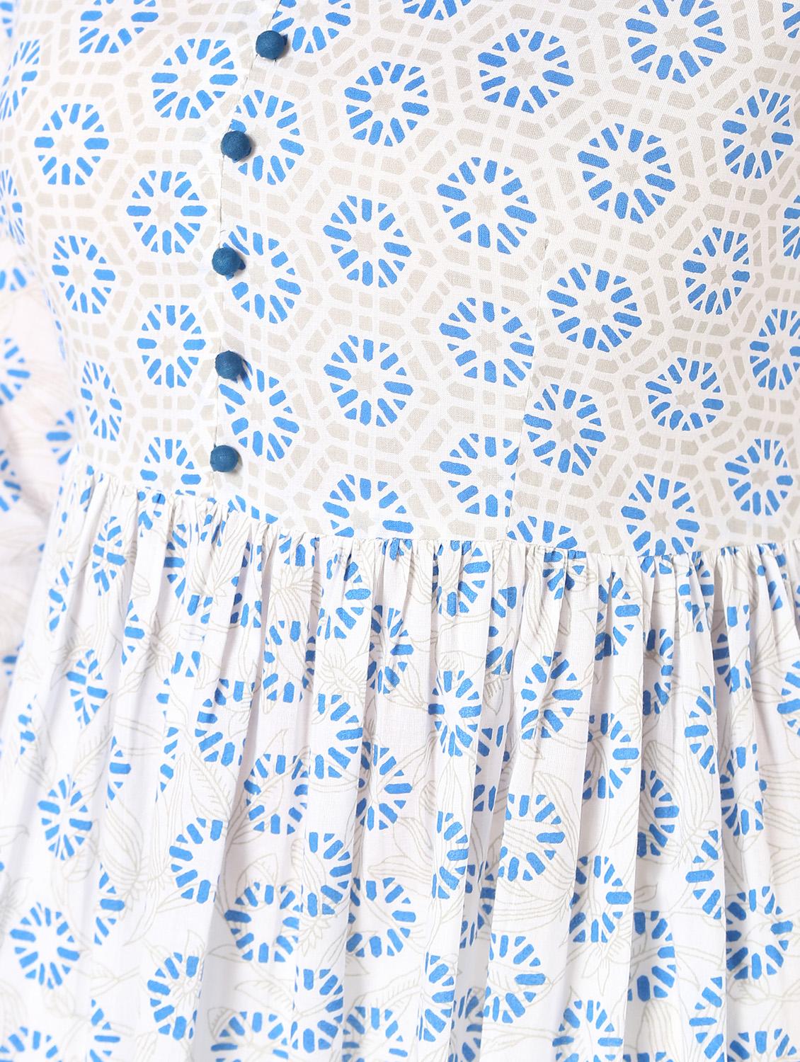 floral printed anarkali kurta - 16632293 - Zoom Image - 6