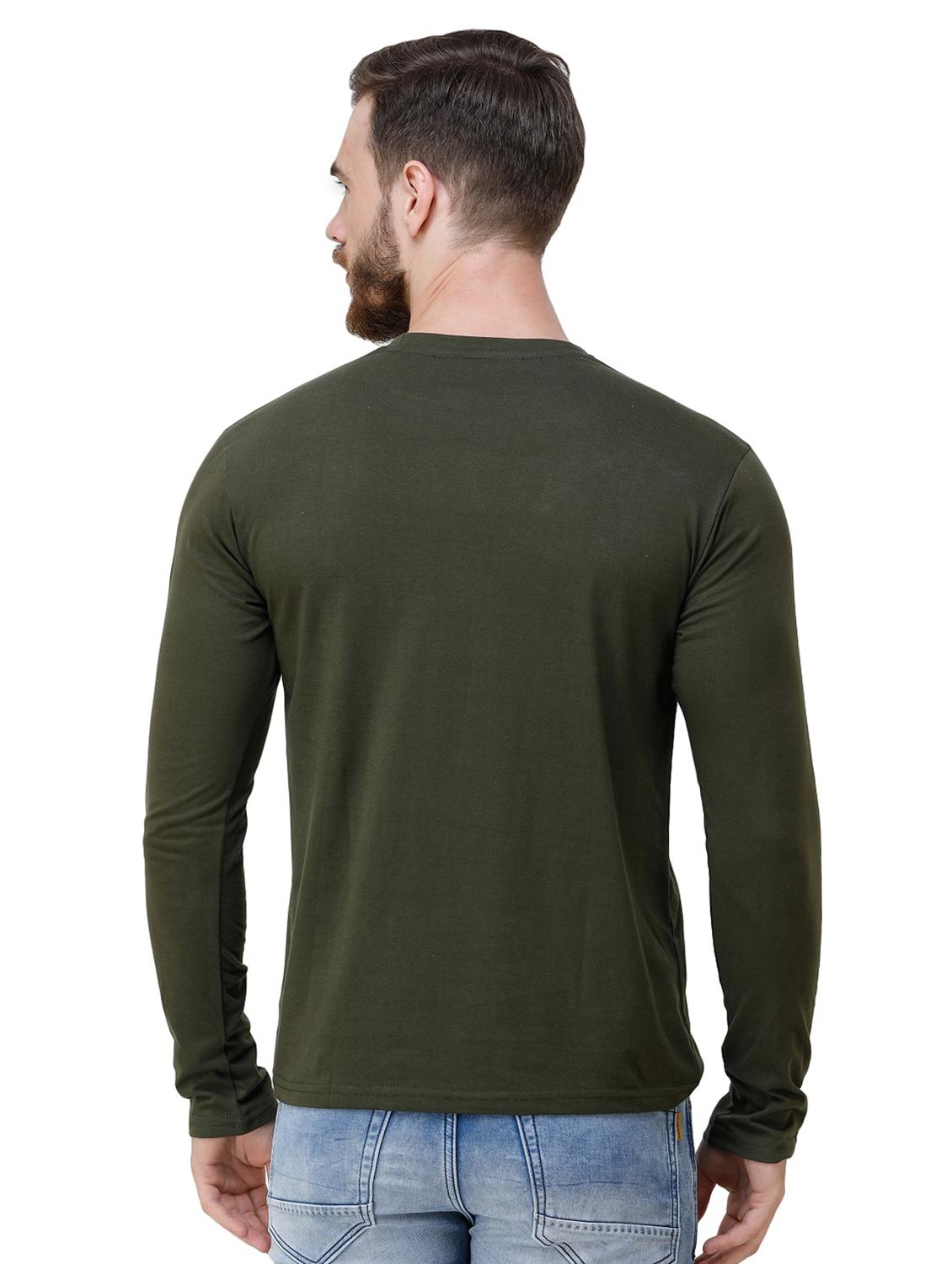 green solid taped t-shirt - 16632322 - Zoom Image - 3