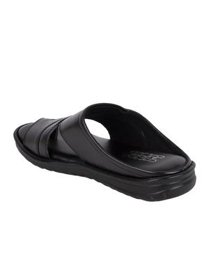 black slip on sandals - 16632429 - Standard Image - 3