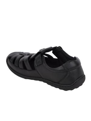black slip on sandals - 16632434 - Standard Image - 3