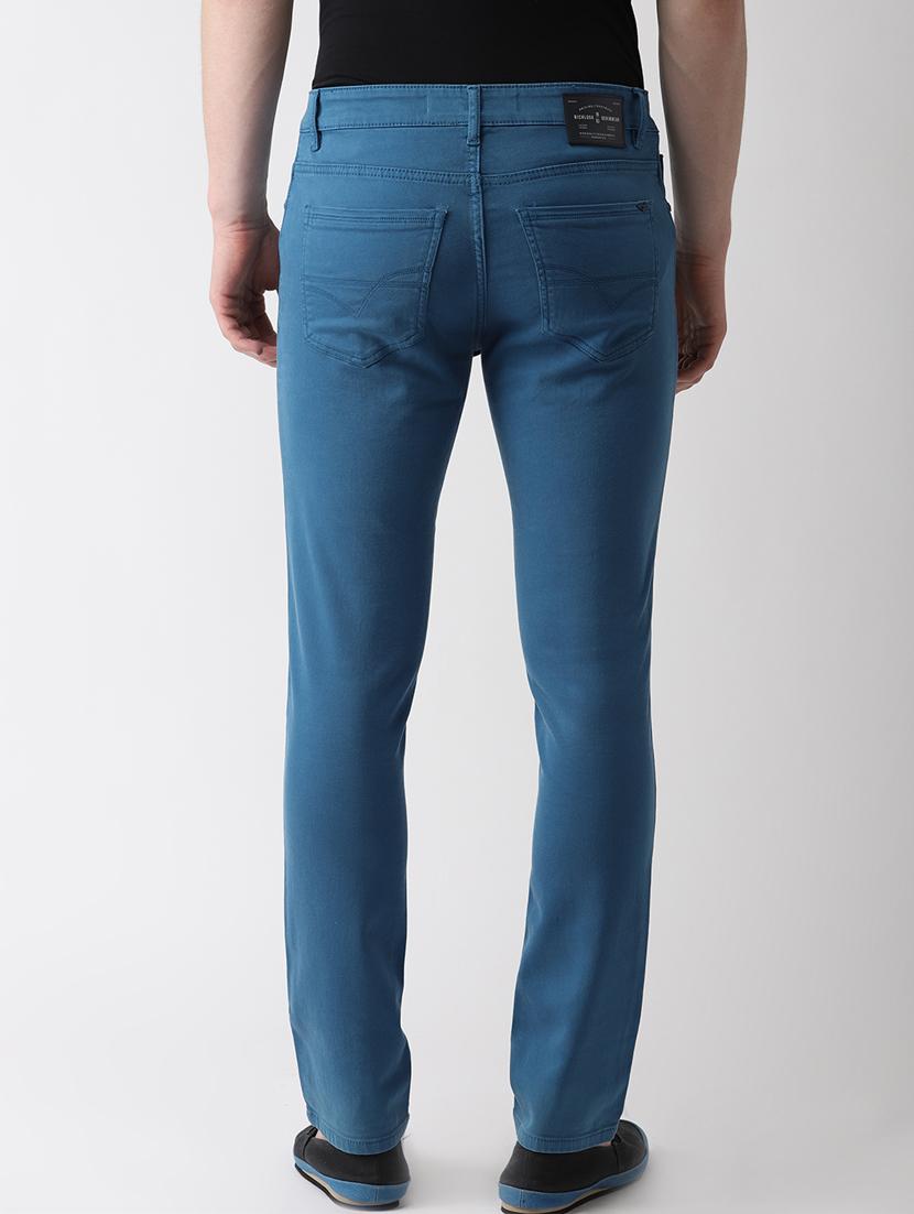 blue solid plain jeans - 16633203 - Zoom Image - 3