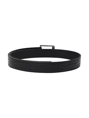 black leather belt - 16633763 - Standard Image - 3