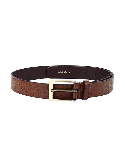 brown leather belt - 16633766 - Standard Image - 1