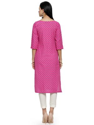 floral printed straight kurta - 16634090 - Standard Image - 3