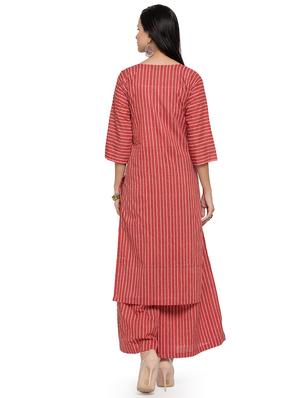 stripes straight kurta - 16634105 - Standard Image - 3