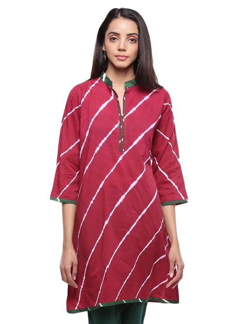 leheriya straight kurta - 16634528 - Standard Image - 1