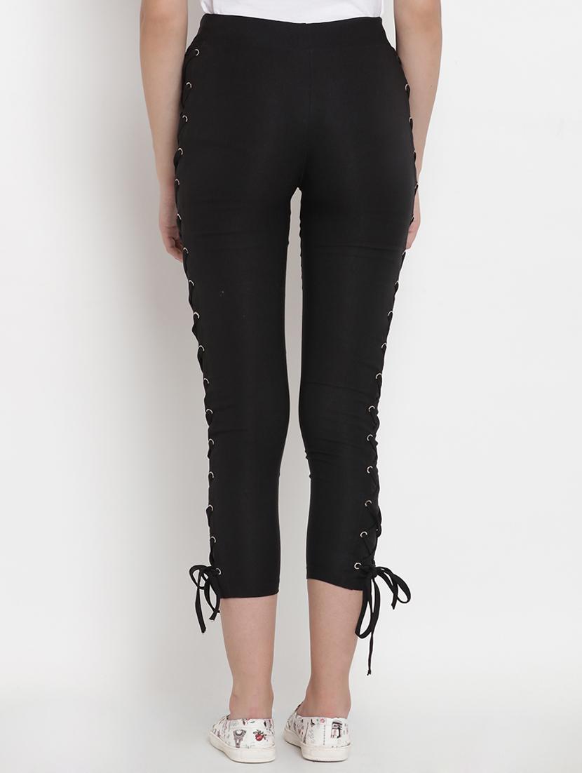high rise lace up jeggings - 16634696 - Zoom Image - 3
