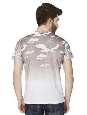 beige all over print t-shirt - 16636018 - Standard Image - 3