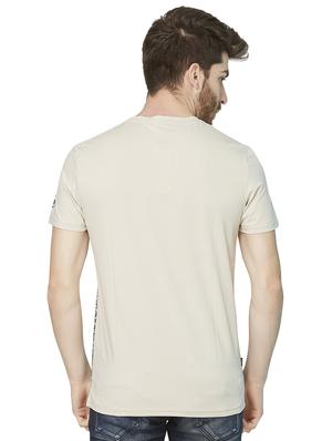 beige front print t-shirt - 16636055 - Standard Image - 3