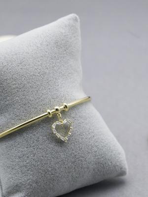 gold metal bangle bracelet - 16636117 - Standard Image - 3