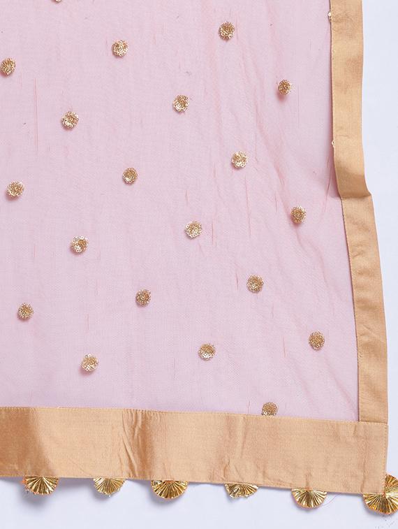 foil printed a-line lehenga choli with dupatta - 16637175 - Zoom Image - 6