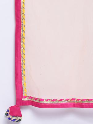foil printed a-line lehenga choli with dupatta - 16637178 - Standard Image - 6