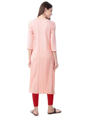 embroidered straight kurta - 16637206 - Standard Image - 3