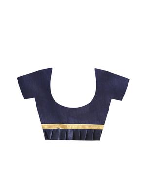 ruffled fusion saree with blouse - 16637557 - Standard Image - 3