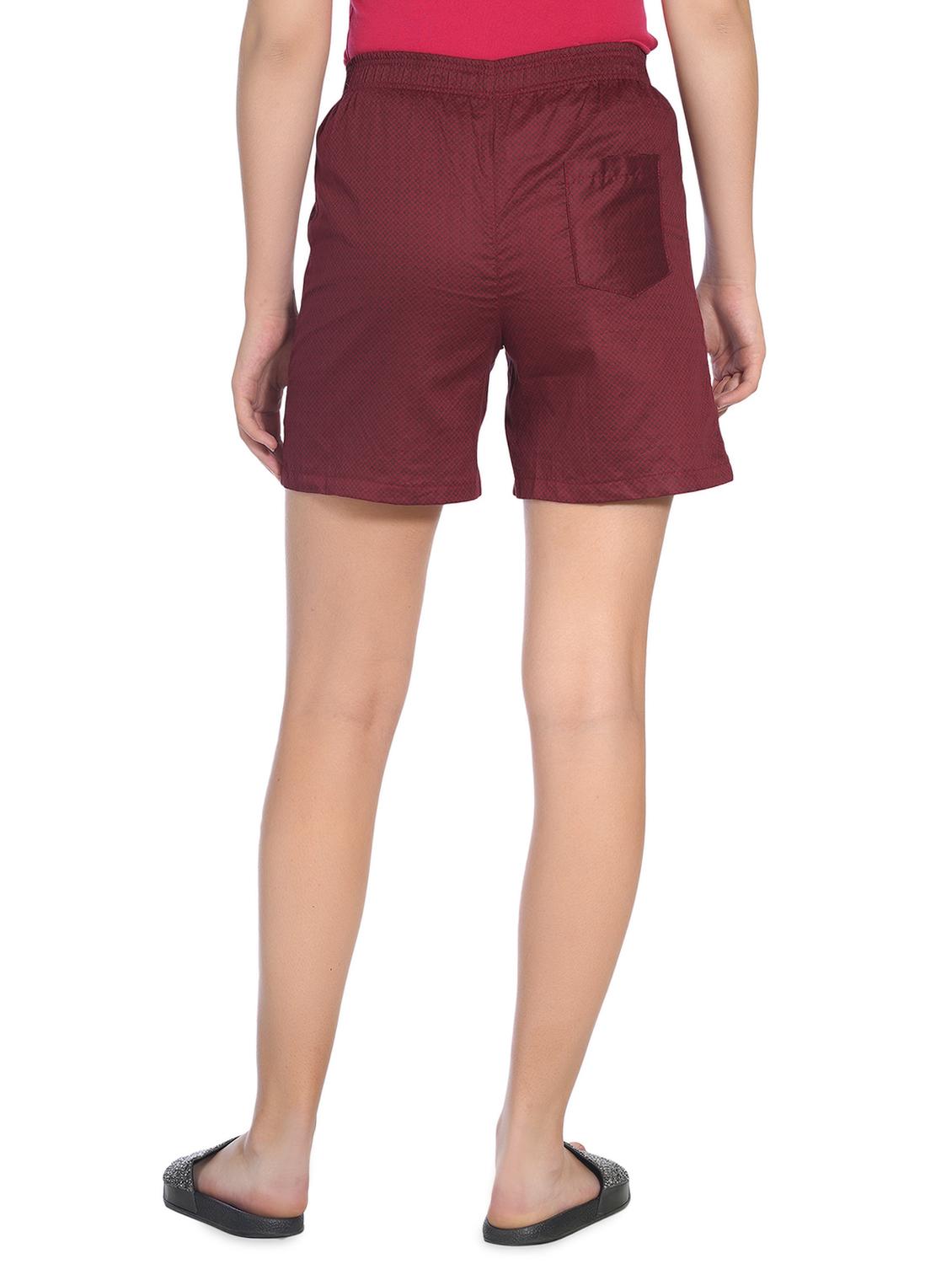 high rise printed shorts - 16638057 - Zoom Image - 3