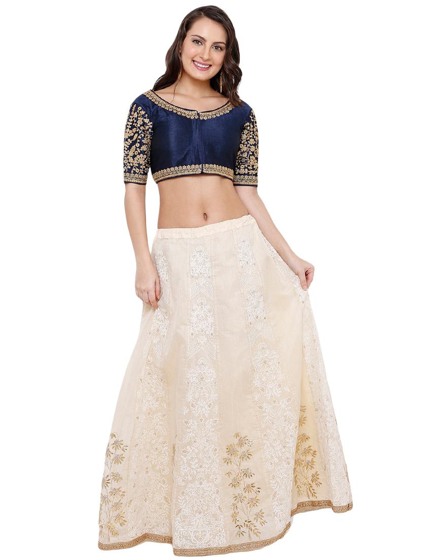 drawstring embroidered blouse - 16638158 - Zoom Image - 3