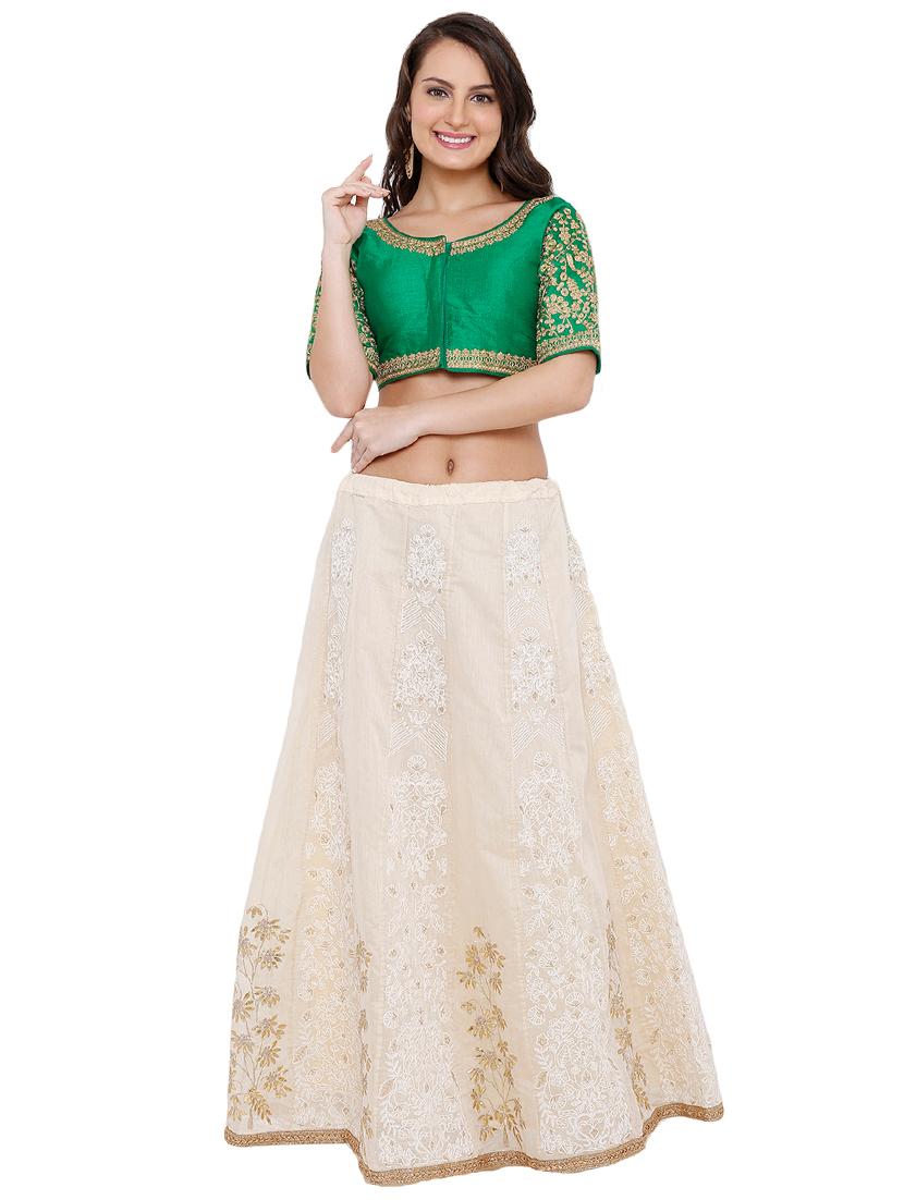 drawstring embroidered blouse - 16638160 - Zoom Image - 3