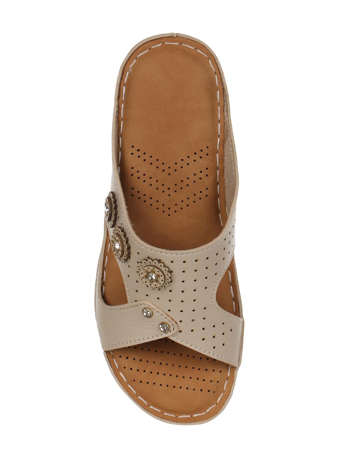 beige slippers flip flops - 16640354 - Zoom Image - 3