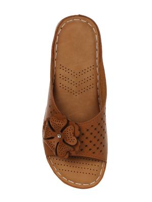 tan slippers flip flops - 16640361 - Standard Image - 3