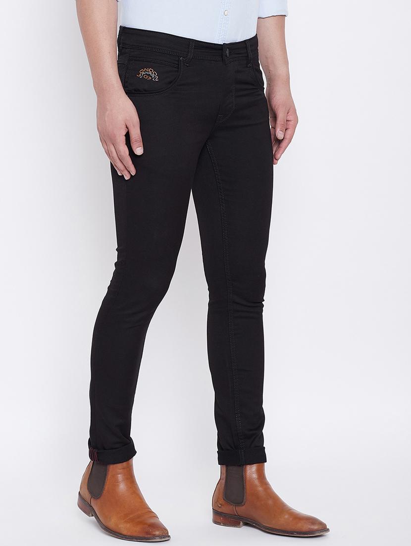 black plain denim jeans - 16640381 - Zoom Image - 3