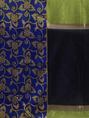 self-design banarasi saree with blouse - 16641223 - Standard Image - 3