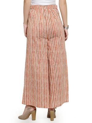 high rise striped palazzo - 16641482 - Standard Image - 3