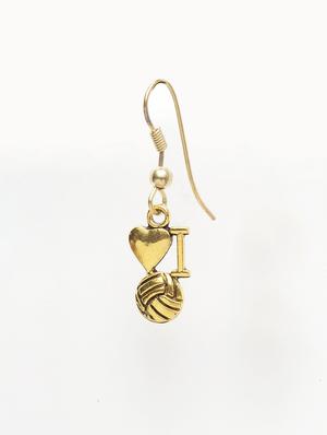 gold metal drop earring - 16641667 - Standard Image - 3