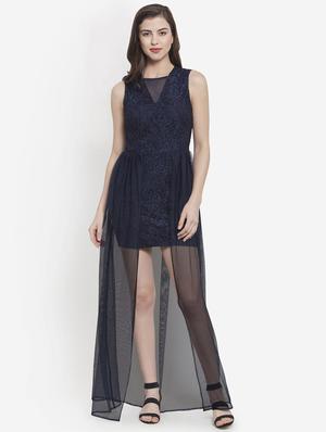 floral laced cocktail dress - 16641818 - Standard Image - 3