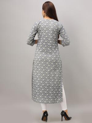 pastel floral print a-line kurta - 16642290 - Standard Image - 3