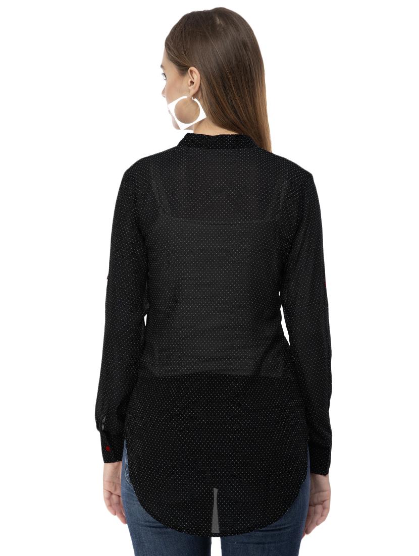 polka dots straight kurti - 16642471 - Zoom Image - 3