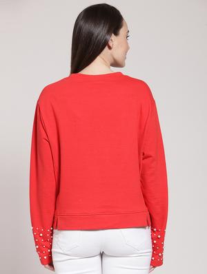 crew neck embellished pullover - 16642812 - Standard Image - 3